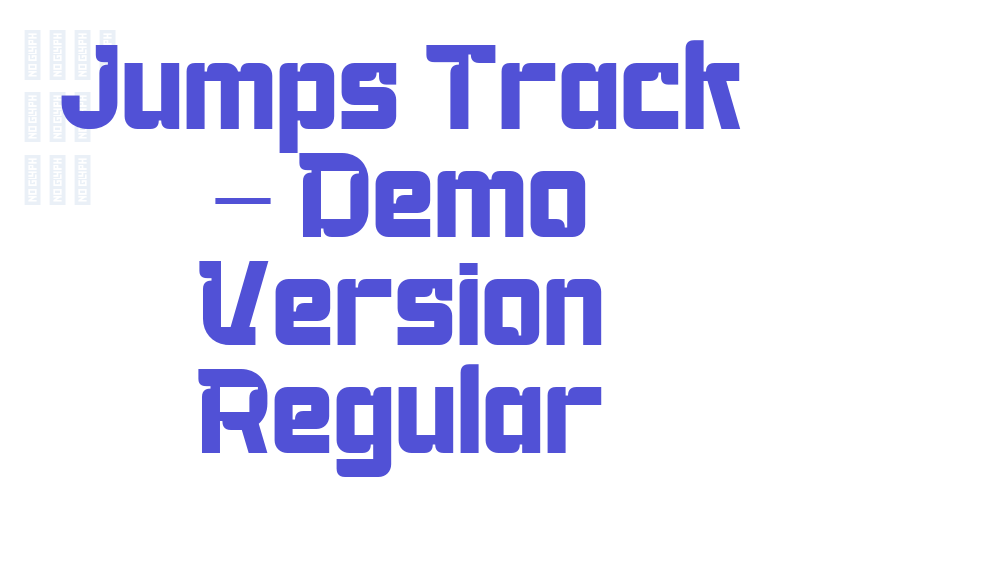 Jumps Track – Demo Version Regular-font-download