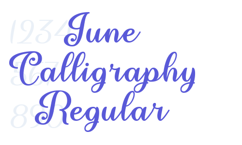 June Calligraphy Regular Font