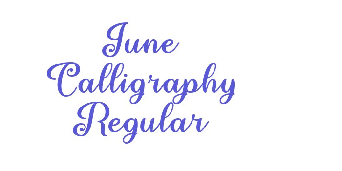 June Calligraphy Regular Font Download