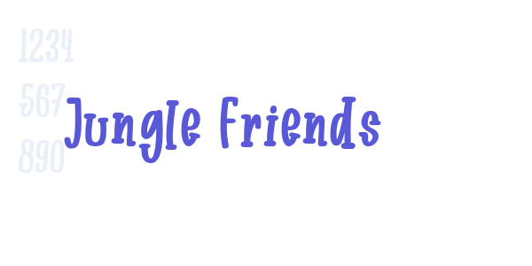 Jungle Friends font