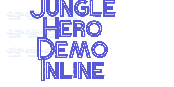 Jungle Hero Demo Inline font free