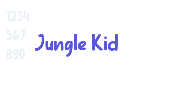 Jungle Kid font free