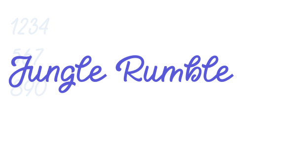 Jungle Rumble font free