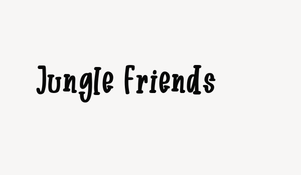 Jungle Friends Font