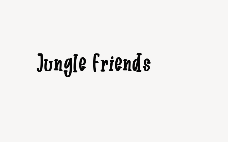 Jungle Friends Font