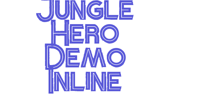 Jungle Hero Demo Inline Font Download