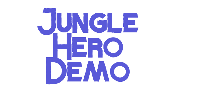 Jungle Hero Demo Font Download