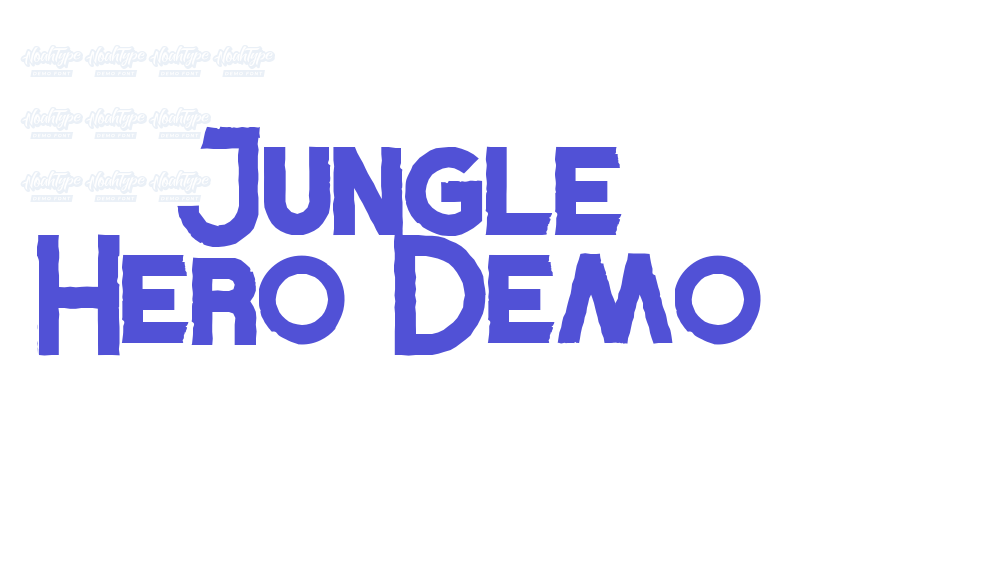 Jungle Hero Demo-font-download