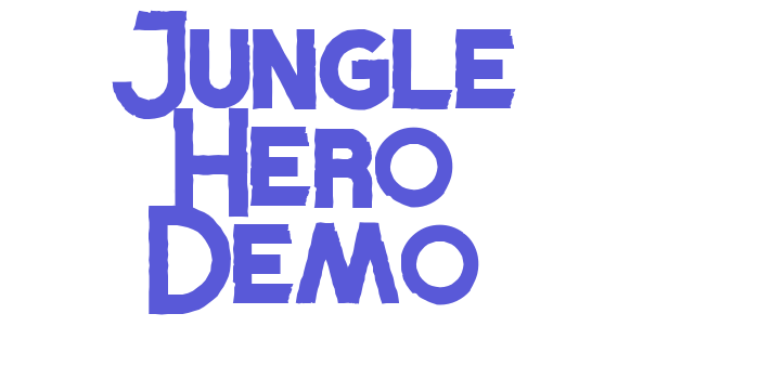 Jungle Hero Demo Font