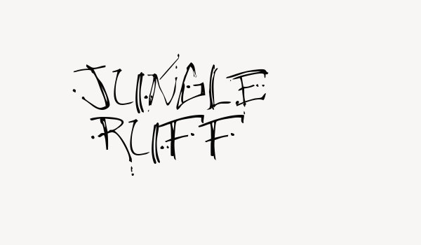 Jungle Ruff Font