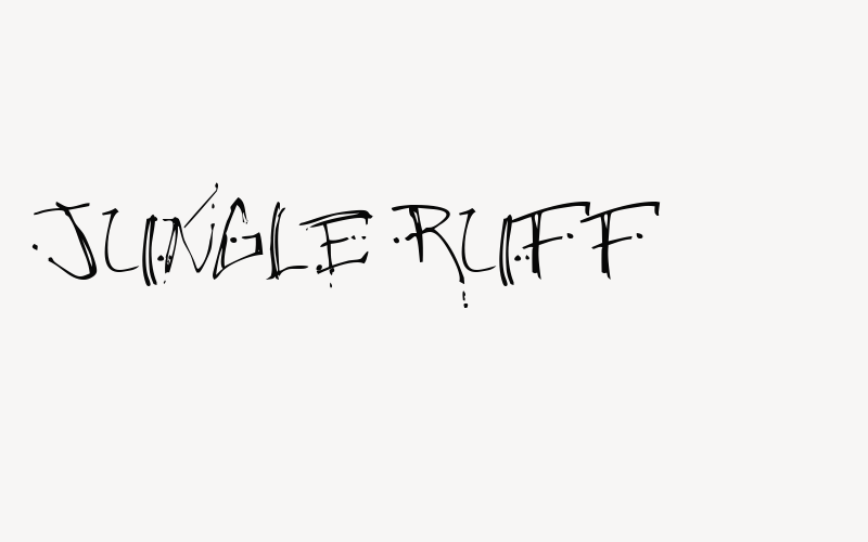 Jungle Ruff Font