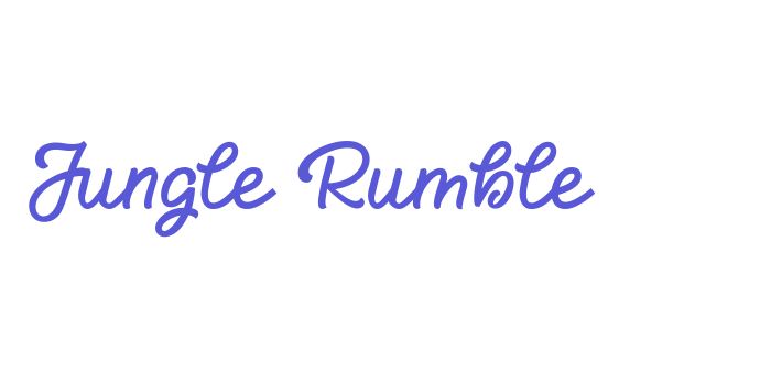 Jungle Rumble Font Download