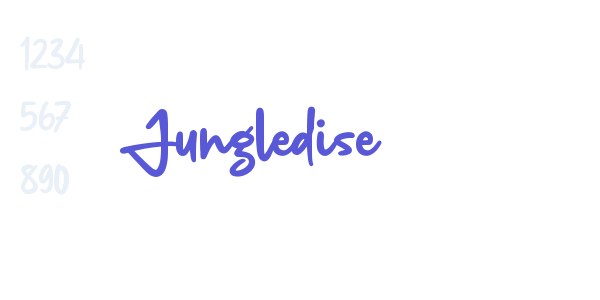 Jungledise font free