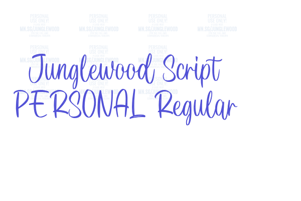 Junglewood Script PERSONAL Regular
