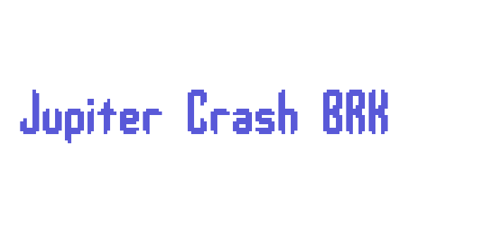 Jupiter Crash BRK Font Download