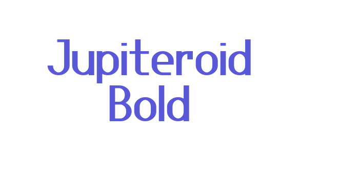 Jupiteroid Bold Font