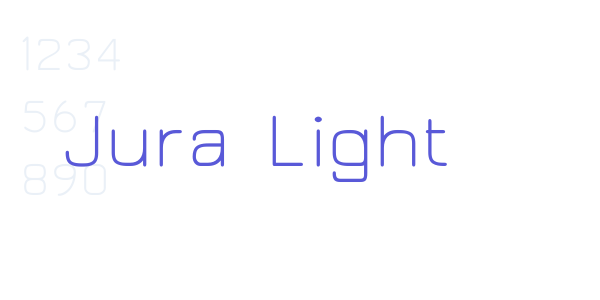 Jura Light font free