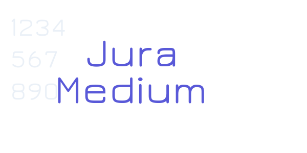 Jura Medium font free