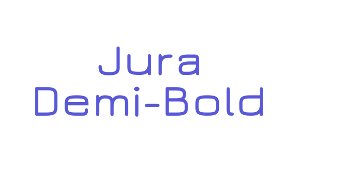 Jura Demi-Bold Font Download