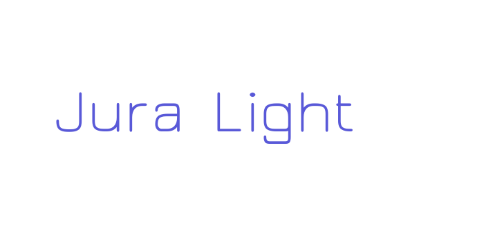 Jura Light Font Download