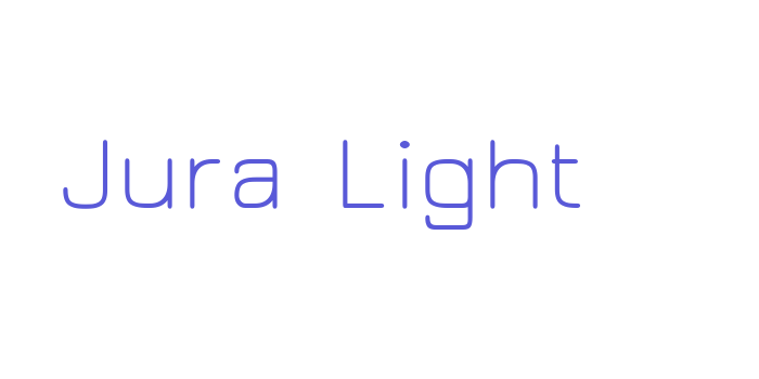 Jura Light Font