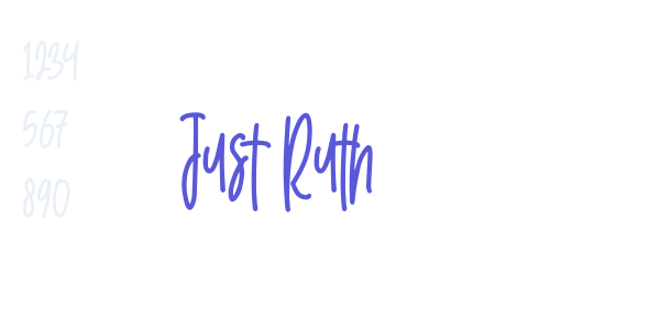 Just Ruth font