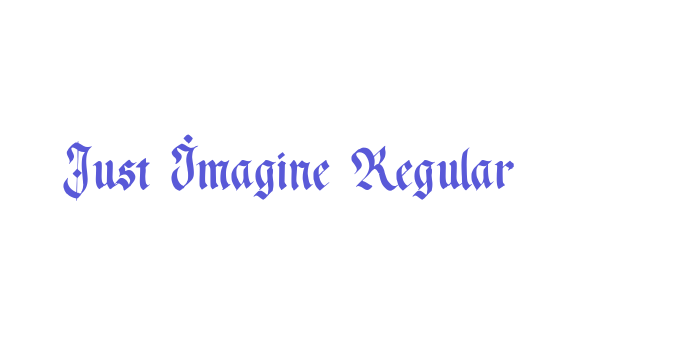 Just Imagine Regular Font Download