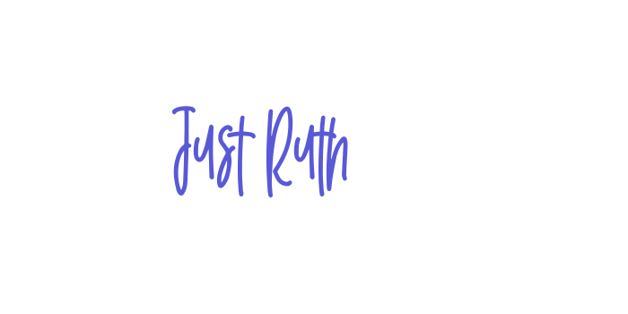 Just Ruth Font Download