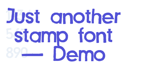 Just another stamp font – Demo-font-download