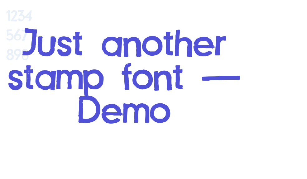 Just another stamp font – Demo-font-download