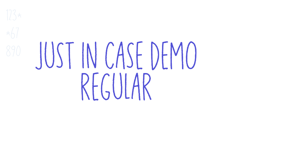 Just in case DEMO Regular-font-download