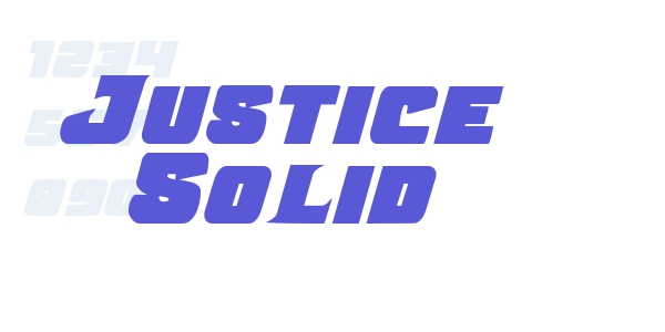 Justice Solid font free