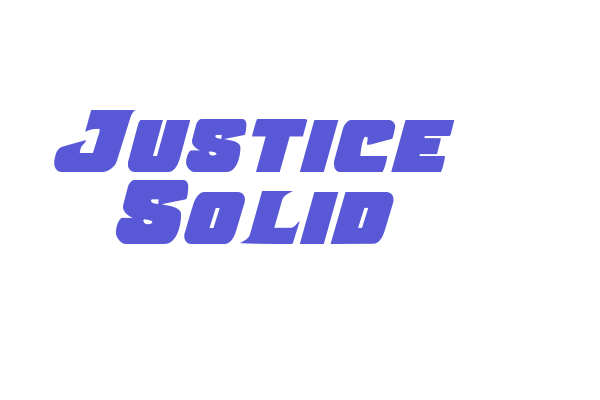 Justice Solid Font