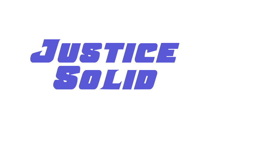 Justice Solid Font