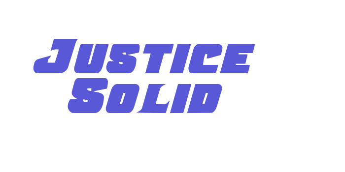 Justice Solid Font Download