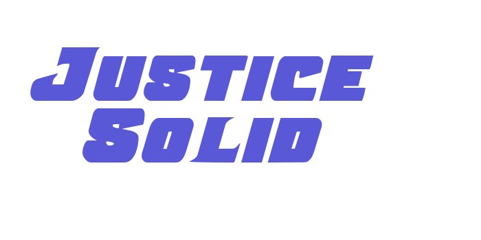 Justice Solid Font