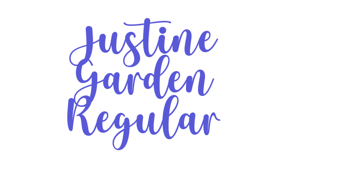 Justine Garden Regular Font Download