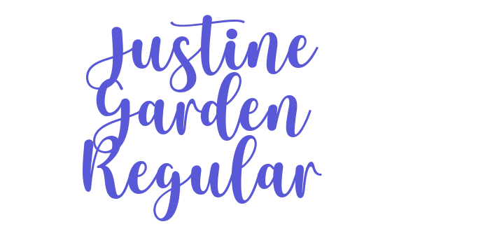 Justine Garden Regular Font