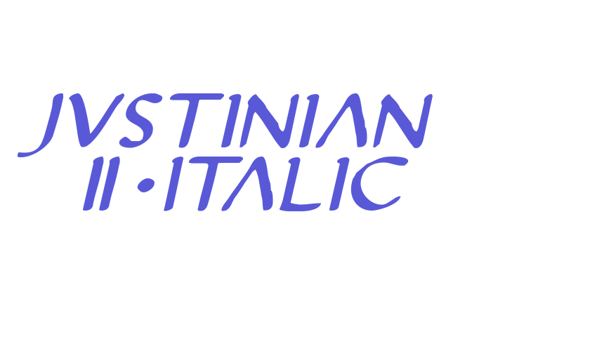 Justinian 2 Italic Font