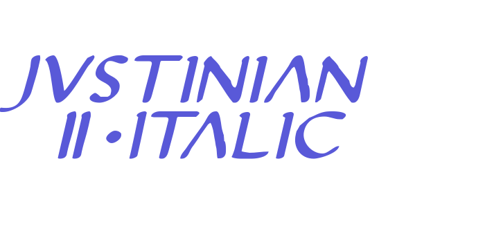 Justinian 2 Italic Font Download