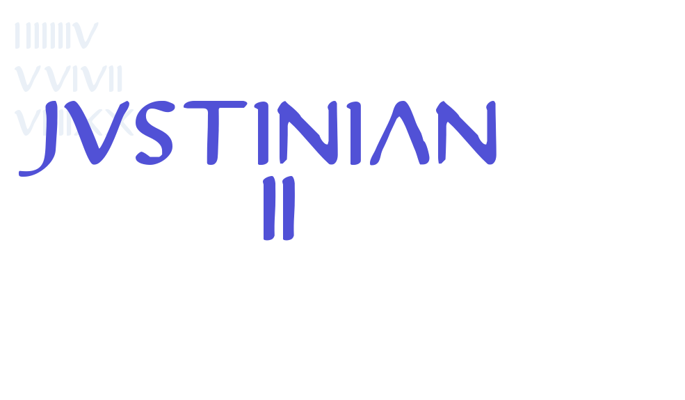 Justinian 2-font-download