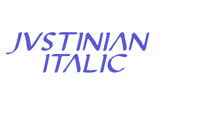 Justinian Italic Font