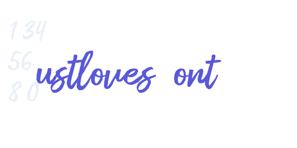 Justloves Font font free