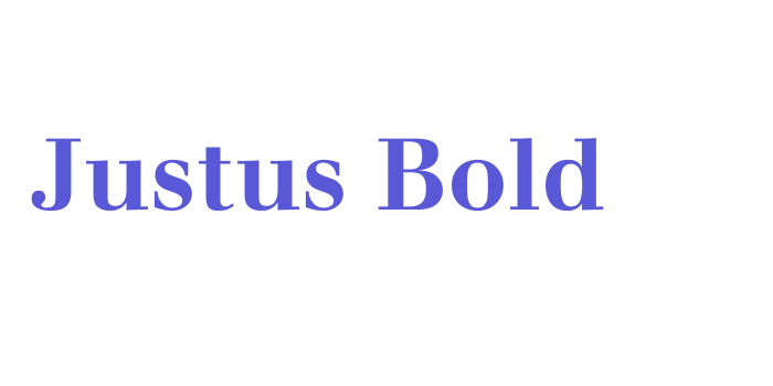 Justus Bold Font Download