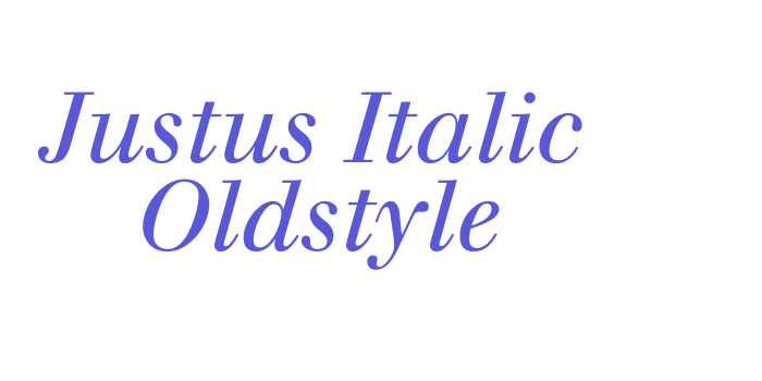 Justus Italic Oldstyle Font Download