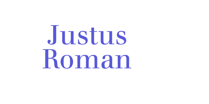 Justus Roman Font Download