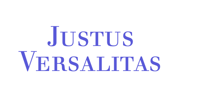 Justus Versalitas Font Download