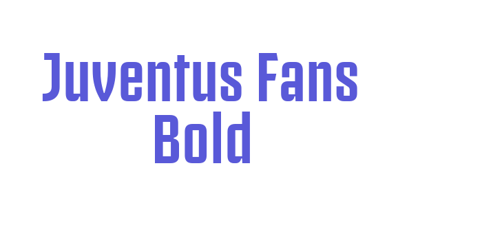 Juventus Fans Bold Font