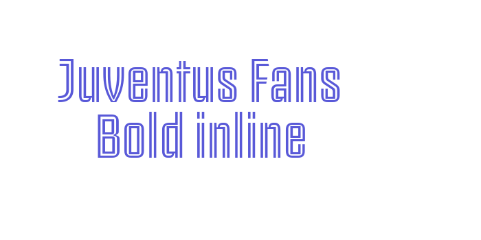 Juventus Fans Bold inline Font Download