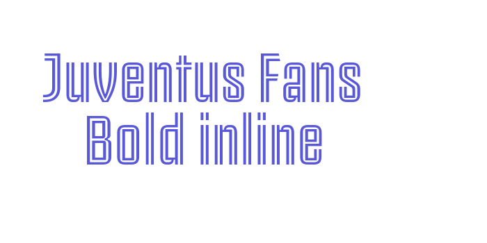 Juventus Fans Bold inline Font